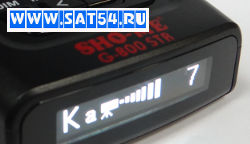 Дисплей ЖК на примере радар детектора  Sho-me. Фотография с сайта www.sat54.ru к статье - как правильно выбрать радар детектор