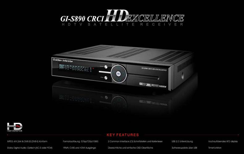   GI-S890 CRCI HD Excellence HDTV, MPEG4, HDMI