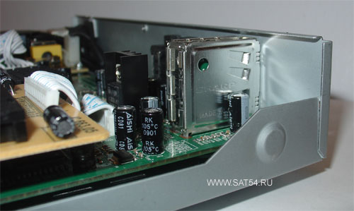 www.sat54.ru Ресиверы для Континент ТВ. Ресивер Continent SD001 IR (Coship N6752). Тюнер SHARP для ресивера. Внешний вид. Стандарт DVB-S/DVB-S2.