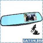 Автовидеорегистратор зеркало + камера HAD-74 (TDS TS-CAR13)