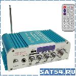 Усилитель звука HY802 (2x20Вт/USB/SD/FM/вход микр 6,3/20Гц-20кГц)